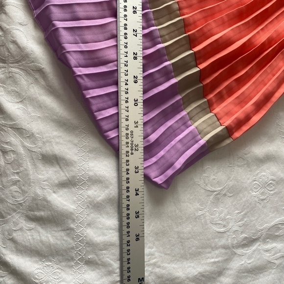 American Eagle Outfitters Pastel‎ Rainbow Sleeveless Pleated Dress Size Medium - Picture 14 of 15